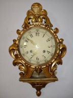 Piękny gustawiański zegar kartel Westerstrand P102, sprężyna do naprawy