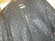 KURTKA DAMSKA BOMBERKA -R- M-L[40]-PIKOWANA -SKÓRA NAT-ŚLICZNA.