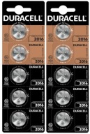 10x BATERIA LITOWA GUZIKOWA PASTYLKA MOCNA CR2016 3V DURACELL