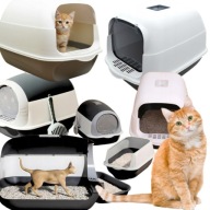 KUWETA DLA KOTA ZAMKNIĘTA DUŻA 3W1 NA ŻWIREK + ŁOPATKA I FILTR