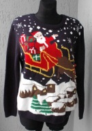 święta , Mikołaj zima , sweter ze światełkami r 44/46