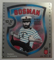 ETYKIETA PIWO JASNE PEŁNE BOSMAN BROWAR KĘTRZYN