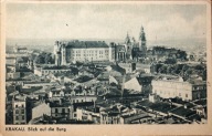 Kraków Krakau Blick auf die Burg; widok na zamek, okupacja