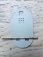 Six broszka złota prosta patyk z cyrkoniami + GRATIS