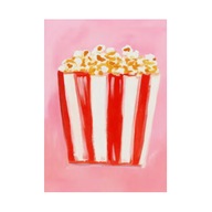 Plakat „Movie Night” – Popcorn w Stylu Pop Art