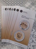 Foldery do monety 5 zł NG - Ratusz w Brzegu - kpl. 25 szt.