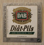 ETYKIETA - DAB - Diat - Pils - ZUM WOHLSEIN. DAB