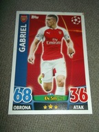 MATCH ATTAX 2015-2016 Arsenal Gabriel karta 8 - 1szt