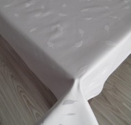 Tkanina żakardowa, satynowa - Listki