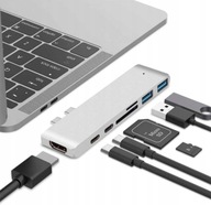 ADAPTER 7W1 HUB USB-C HDMI PD SD MACBOOK AIR PRO