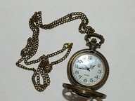 PIĘKNY ZEGAREK KIESZONKOWY CZASZKA CZACHA SZKIELET RETRO