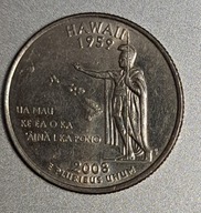 USA 25 centów 2008r. Hawaje BCM
