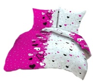 pościel bawełna lux 160x220 + 2x70x80 guzik B 247 Czułe serca
