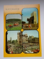 KATOWICE - Hala Spodek, Pomnik Postawńców, ul. 3 Maja, ul. Stawowa - poczt.