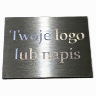 Tabliczka z Twoim logo stal nierdzewna 304 gr. 1mm 30x40mm grawer kolor