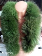 Obszycie kaptura kołnierza lis naturaln 80cm khaki