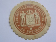 Niemcy - Królewska Rejencja Prus w Poczdamie - zalepka