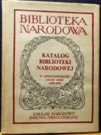 Katalog BIBLIOTEKI NARODOWEJ w sześćdziesięciolecie serii 1919-1979 [BN]