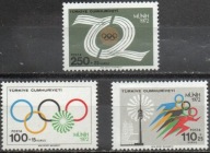 Turcja 1972 Znaczki 2261-3 ** sport igrzyska olimpijskie Olimpiada