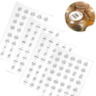 HIT NAKLEJKI NA SŁOIKI 200 SZT ETYKIETY BIAŁE