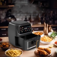 AIR FRYER FRYTKOWNICA POWIETRZNA 8L BEZTŁUSZCZOWA 8 PROGRAMÓW EKRAN LED
