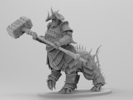 Figurka wojownika chaosu wydruk żywica suneater