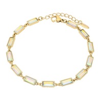 81650 Bransoletka 18K pozłacana 17+3CM 4MM AB CRYSTAL Swarovski