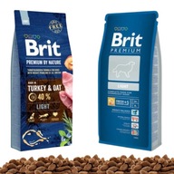 Brit Premium by Nature Sucha Karma Indyk z Owsem Dla Psów Z Nadwagą 15kg