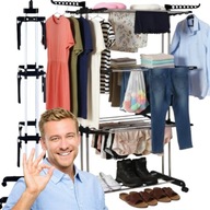 DUŻA SUSZARKA NA PRANIE STOJĄCA STOJAK WIESZAK NA UBRANIA BIELIZNA XL