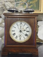 Budzik z dwoma dzwonkami Badische Uhrenfabrikj z około 1910r