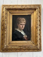 Portret Damy obraz Malarz nieznany XIX w