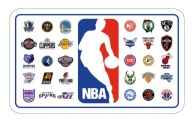 NBA _ LIGA _ KLUBY _ NAKLEJKA _ 60x100cm