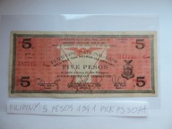 FILIPINY 5 PESOS 1941