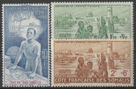 Francuskie Wybrzeże Somalii - ludzi* (1942) SW 243-245