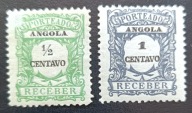 Angola 1921 Mi: 21,22 Znaczki dopłaty