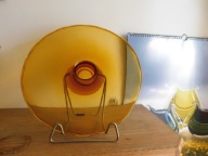 Huta Laura Tarnów miodowa patera PRL vintage nr2 - unikat