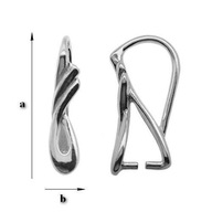 KWP-34 Krawatka Srebro 925 RODOWANE