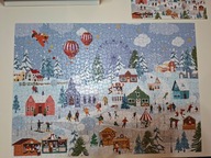 Puzzle 1000 Christmas Village N2 kompletne