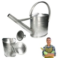 KONEWKA OGRODOWA DOMOWA 10L SZARA METALOWA DO PODLEWANIA ZRASZANIA OCYNK