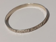 Srebrna stara bransoletka Warmet akant