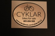 NAKLEJKA CYKLAR - ODBLASKOWA AUTO ROWER MOTOR KASK