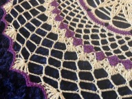 Ozdobna Dekoracyjna Serweta w Dwóch Modnych Odcieniach Handmade