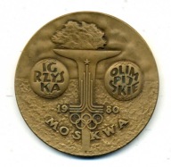 Medal. Polski Komitet Olimpijski. Moskwa 1980