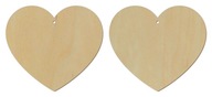 Drewniane serce zawieszka szlifowane 25cm -1szt