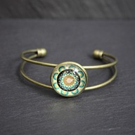 Bransoletka damska Mandala Premium Handmade Turkus-mandala boho hippie
