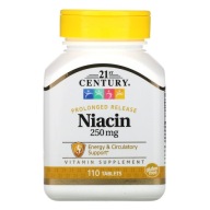 Witaminy tabletki 21st Century Niacin 250 mg witamina B3
