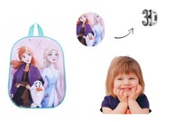 PLECAK 3D PRZEDSZKOLNY NA WYCIECZKĘ FROZEN KRAINA LODU DLA DZIECI