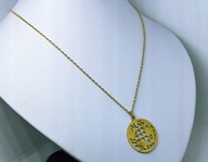 35438 Naszyjnik Duży Wisior Globus;Stal