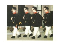 Pocztówka - Bart van der Leck, Czterej żołnierze ...