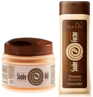 Szampon i maska do włosów zniszczonych z olejem węża Mamushi TianDe 700 ml